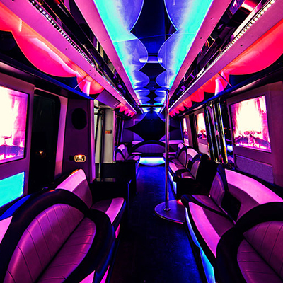 40-passenger party bus rental