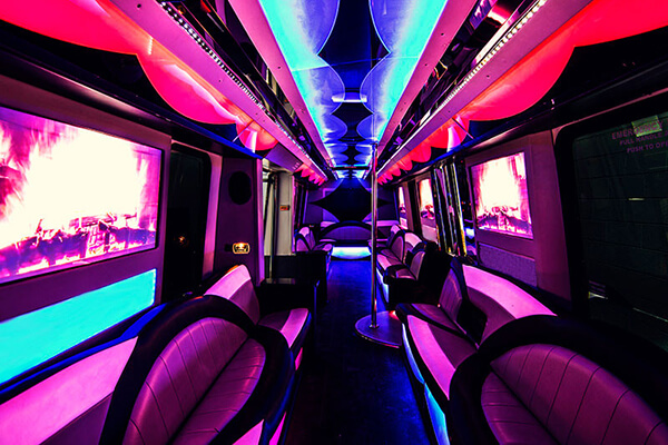 New Orleans party bus interior